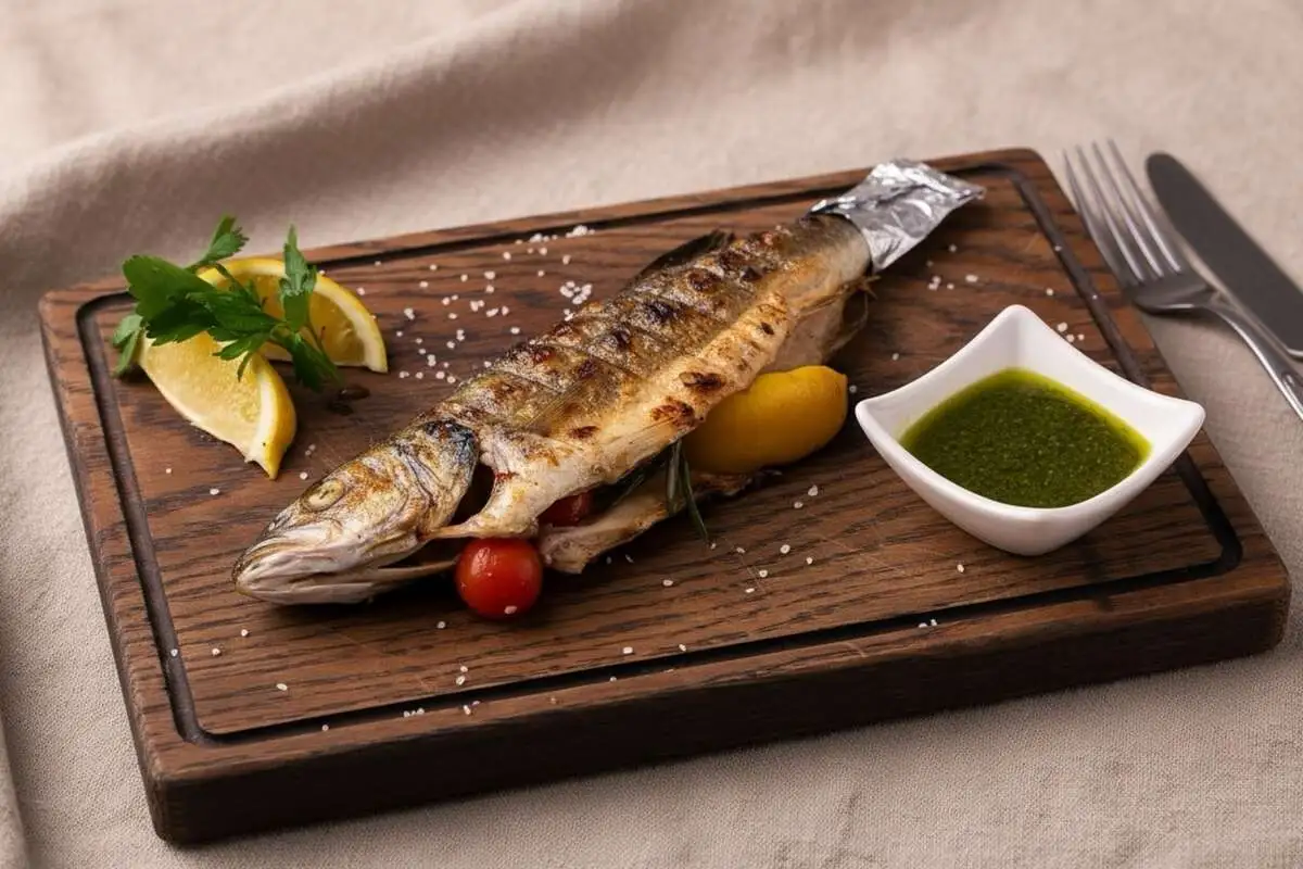 Сибас на гриле