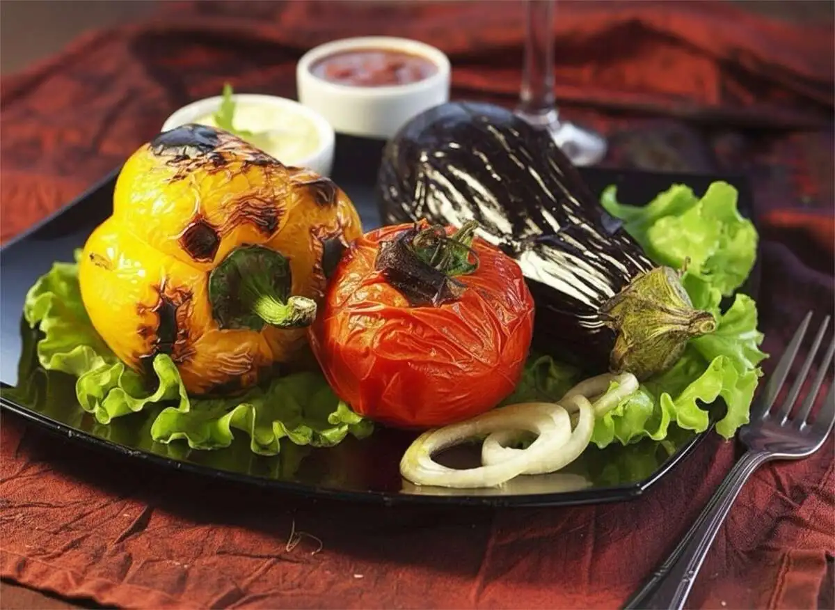 Овощи(перец,помидоры,цукини)