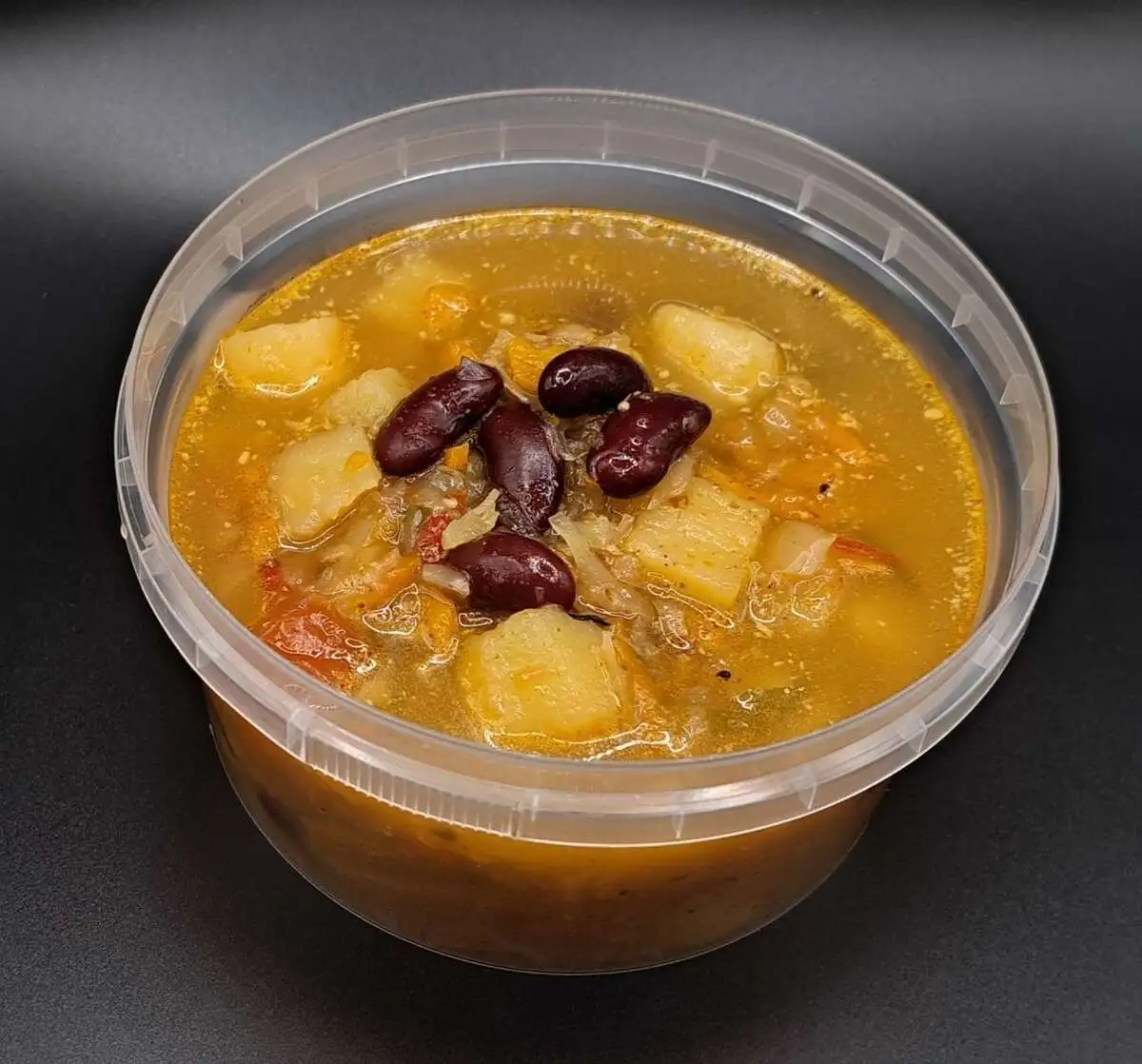 Щи с фасолью постные