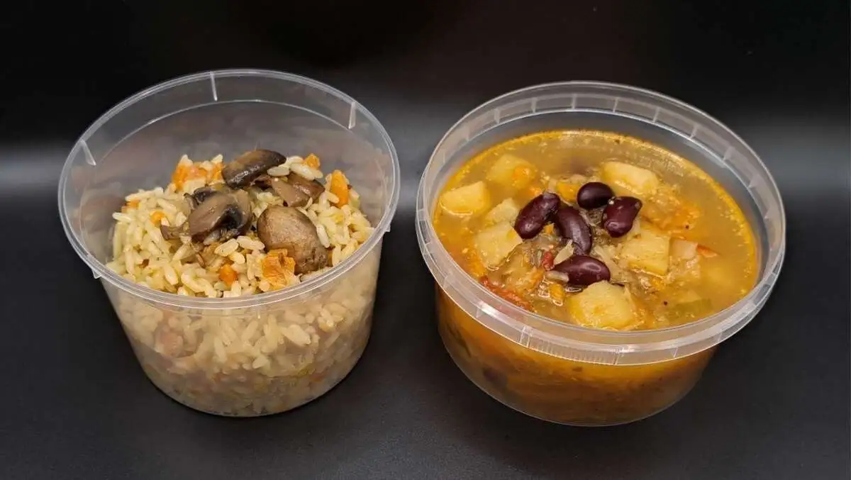 2 Гурман комбо: Щи с фасолью постные, Плов с грибами