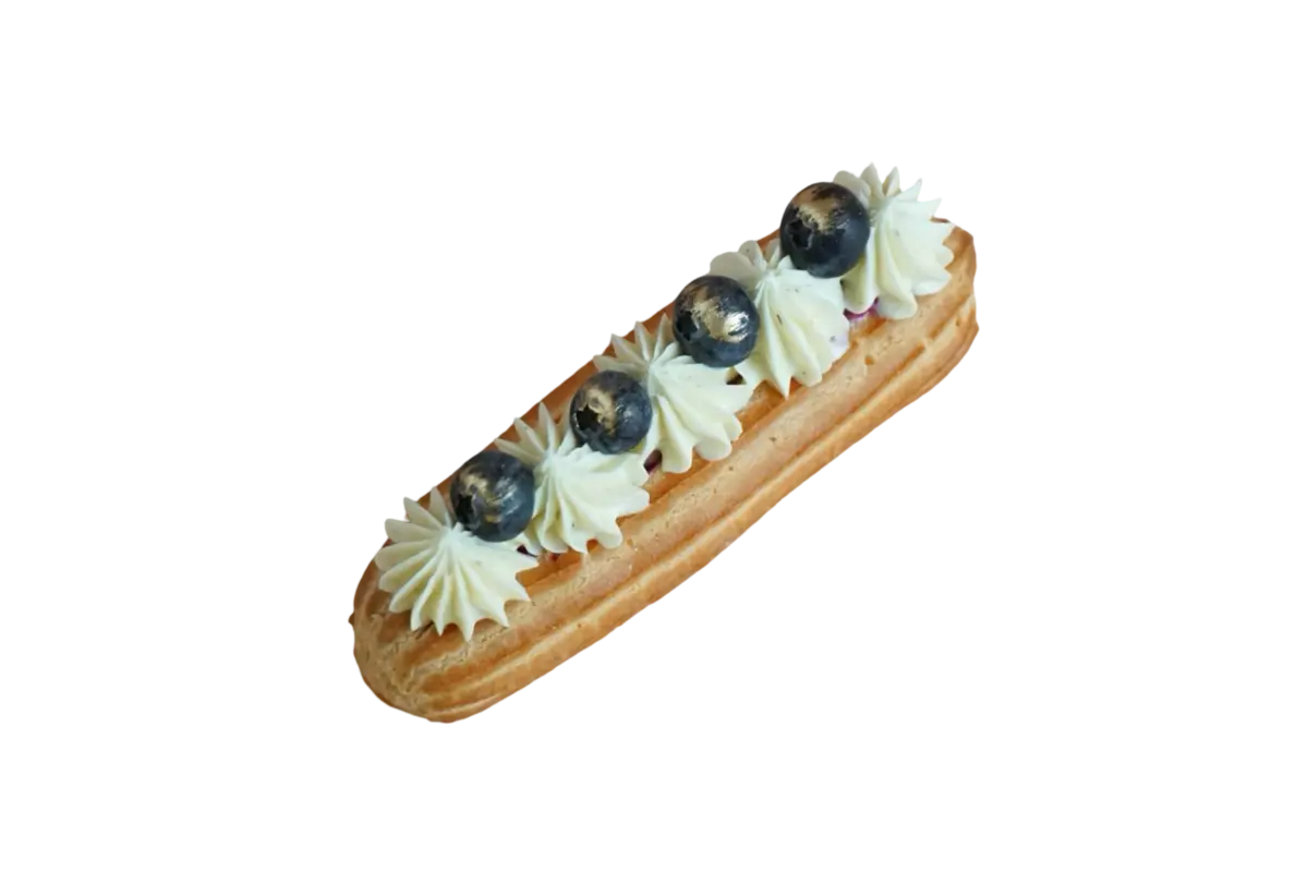 Эклер лаванда - черная смородина