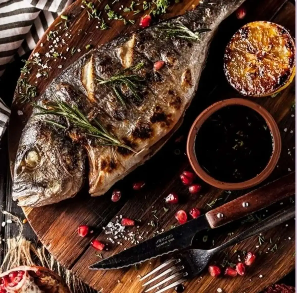 Форель на гриле