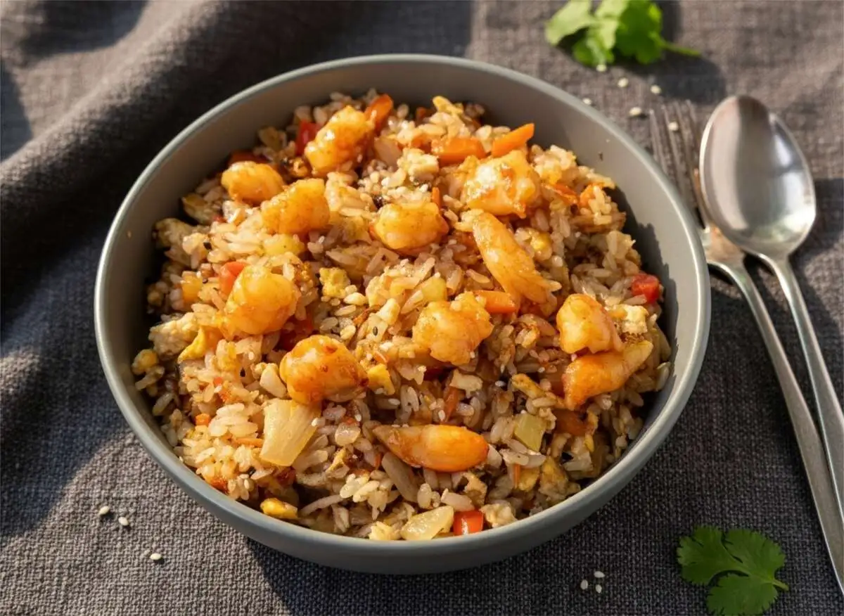 Тепан с креветкой