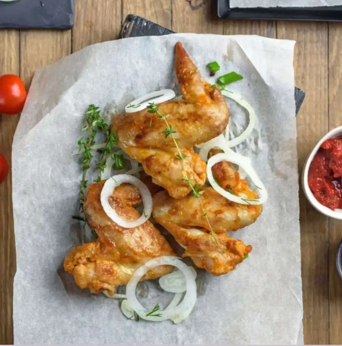 Куриные крылья на мангале