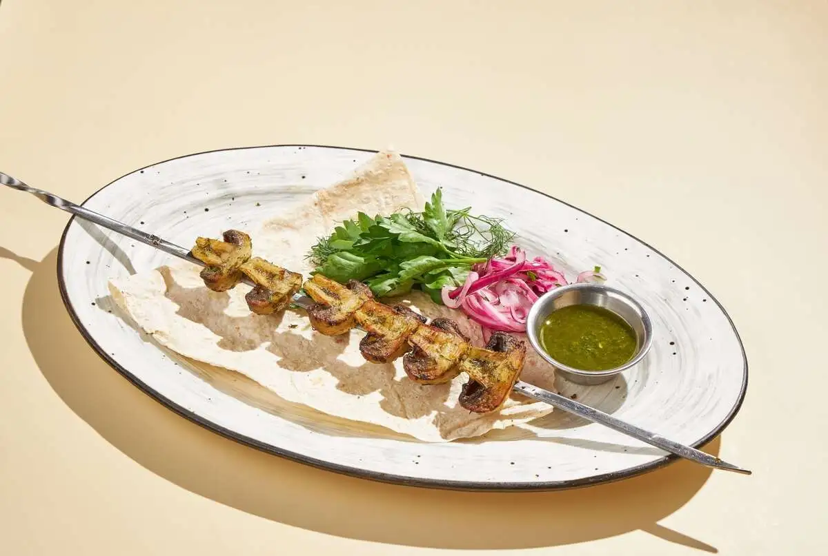 Шашлык из шампиньонов 