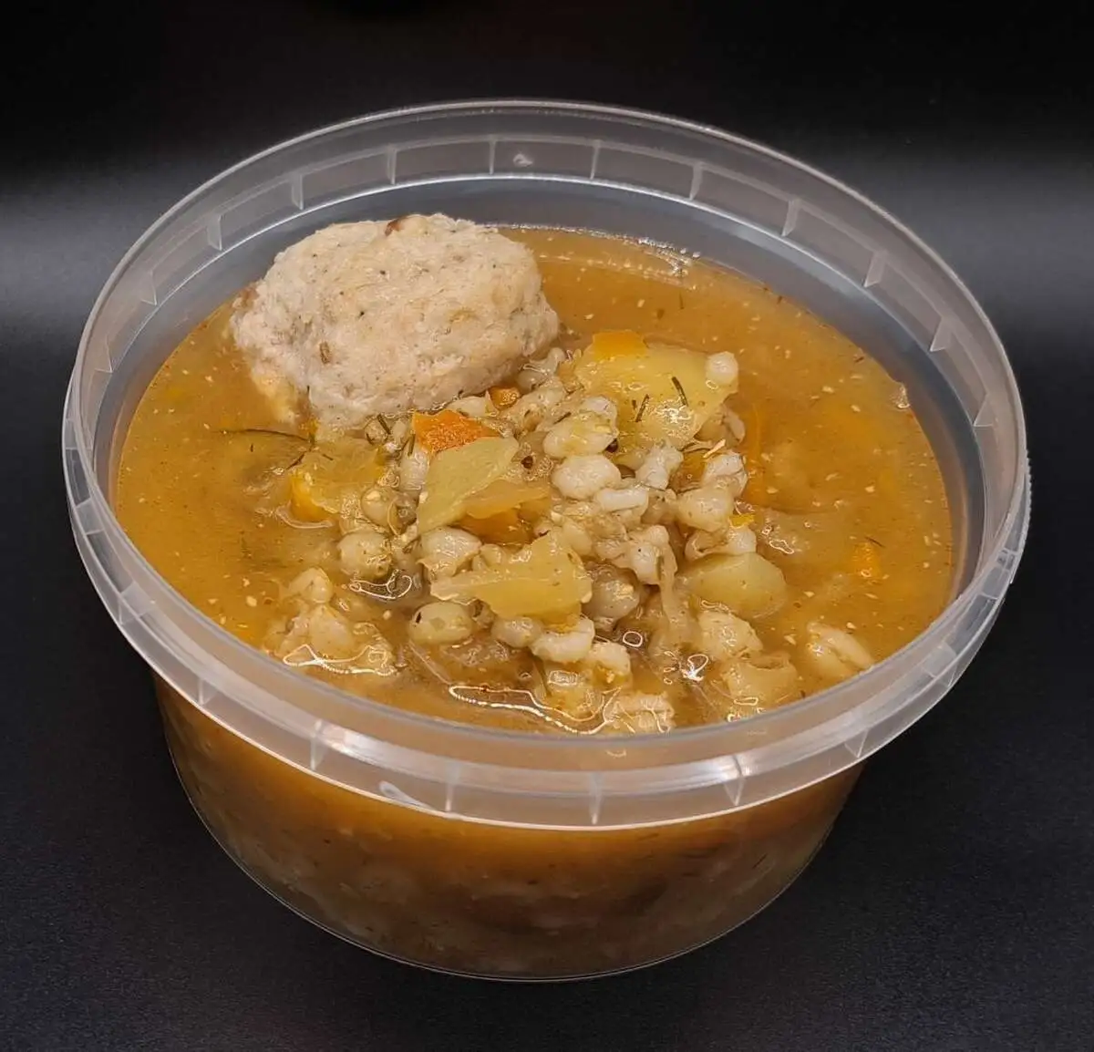 Деревенский с тефтелей и перловкой