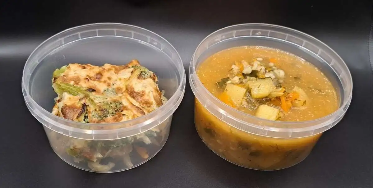 2 Гурман комбо: Деревенский с перловкой постный, Запеканка капустная