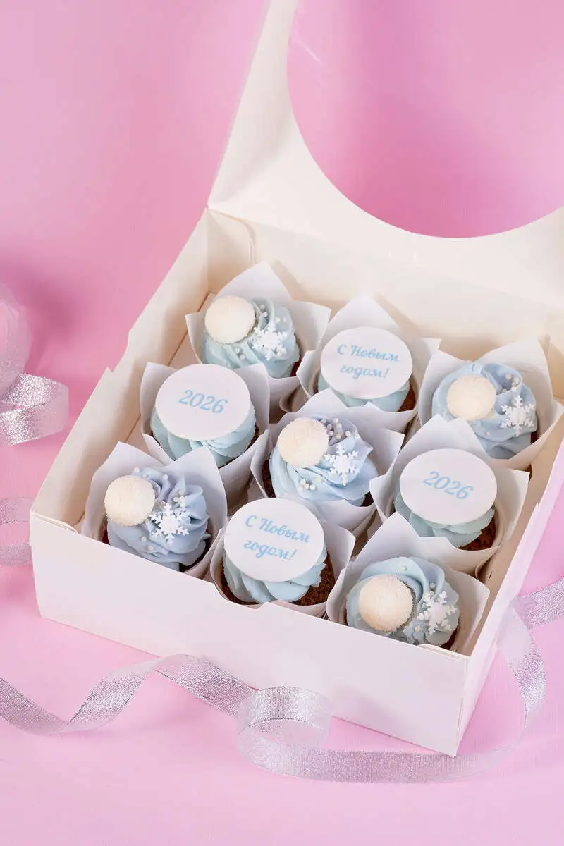 Капкейки новогодние