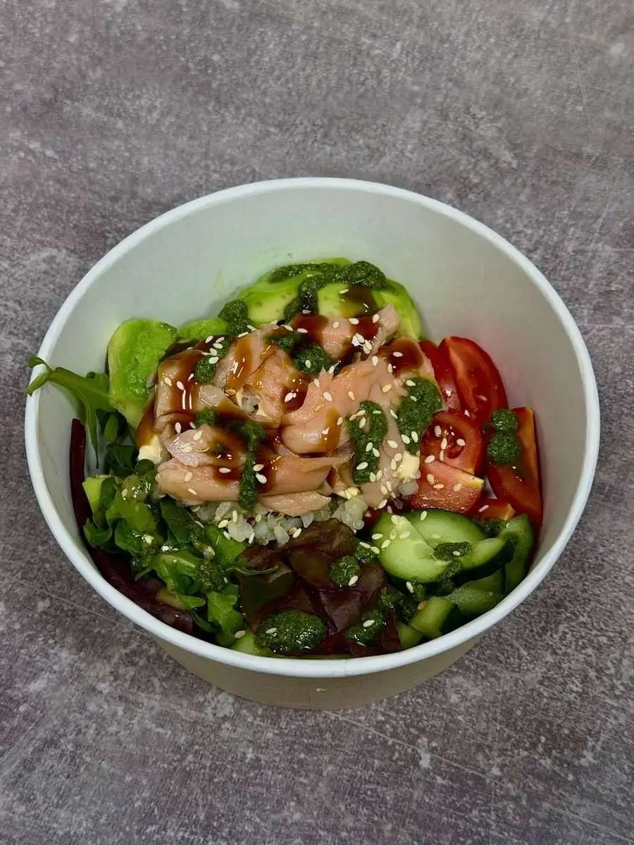 Боул с лососем