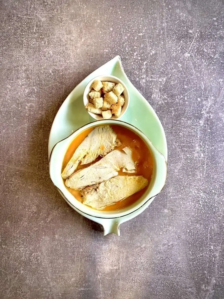 Суп-пюре тыквенный с курицей