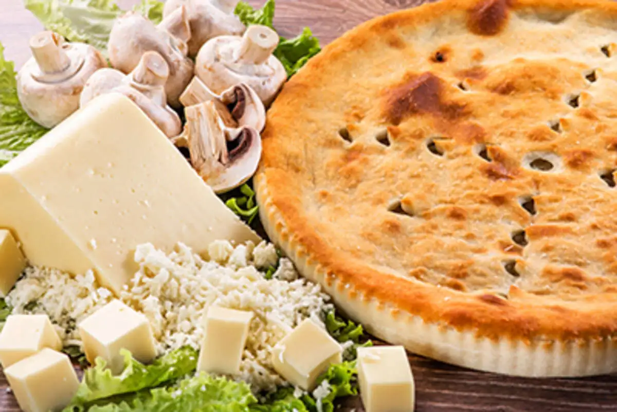 Пирог с картофелем и грибами