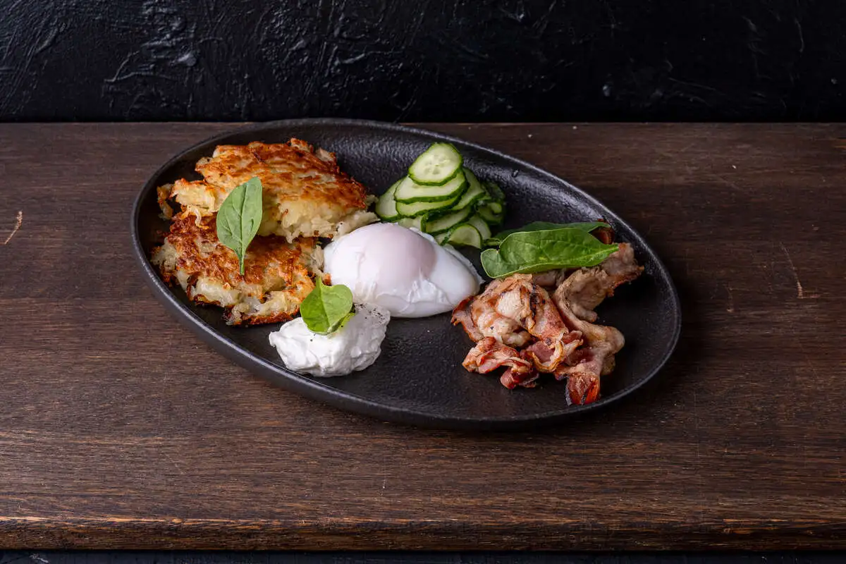 Драники с беконом