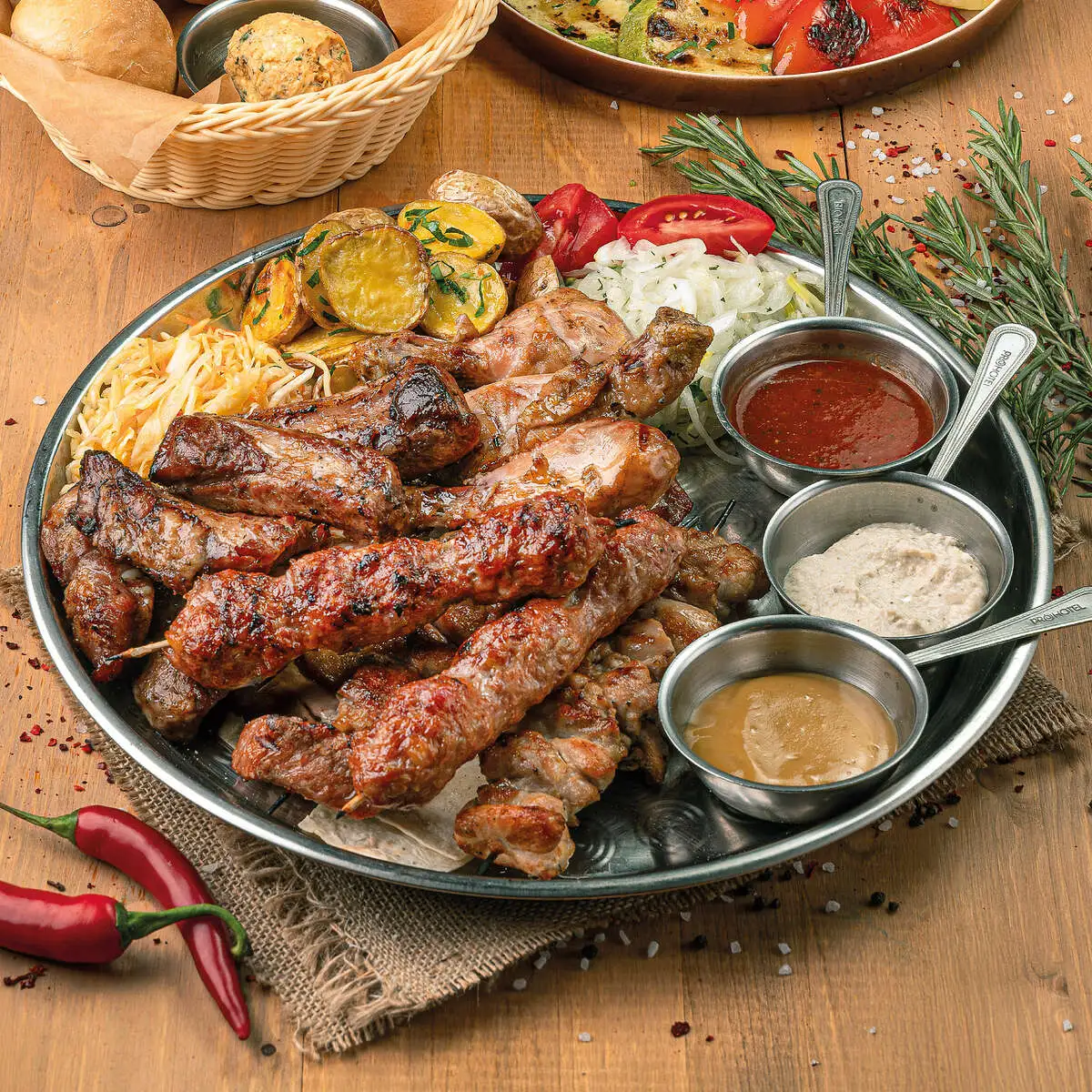 Мясное ассорти-гриль