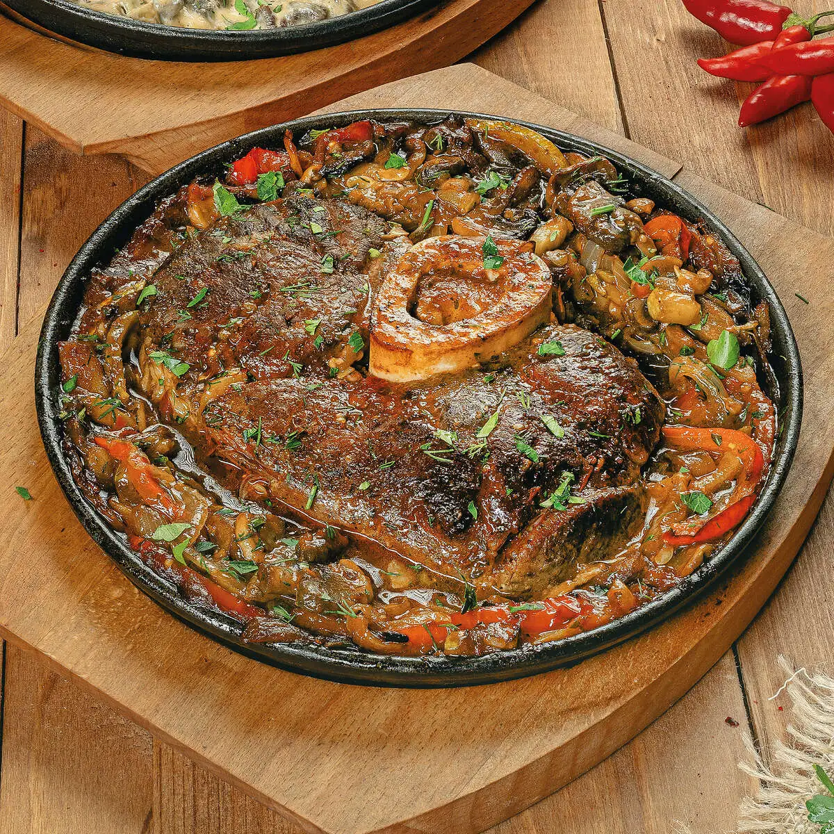 Оссобуко с овощами