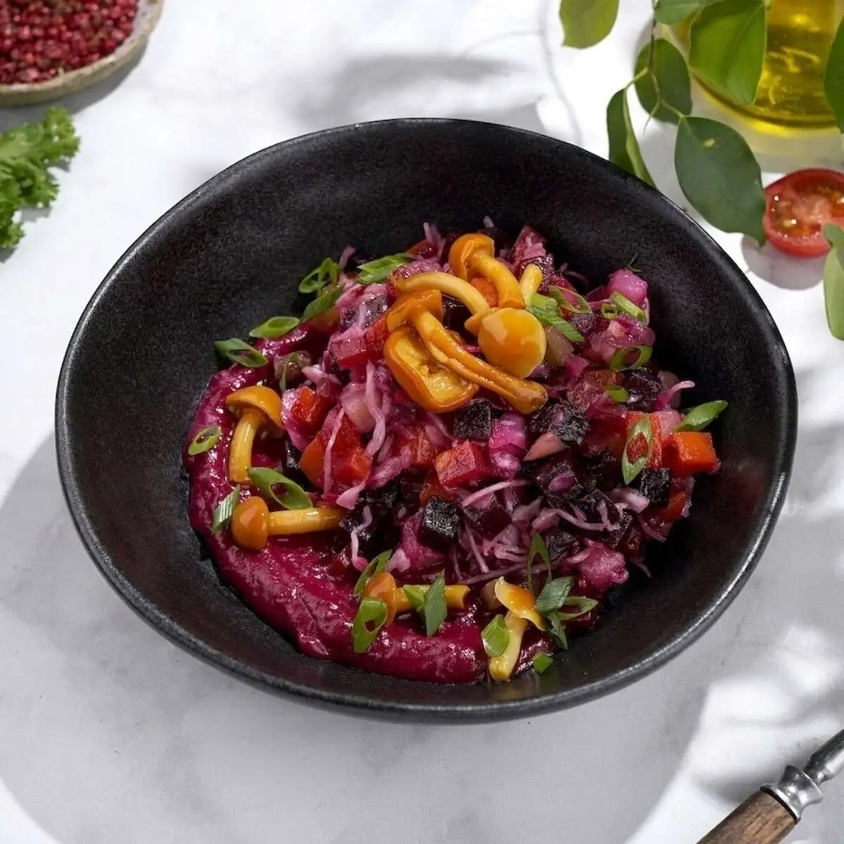 Винегрет с опятами