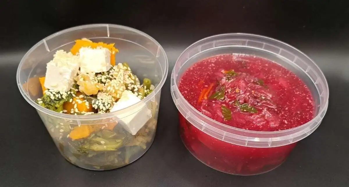 2 Гурман: Борщ вегетарианский, Овощи запечённые