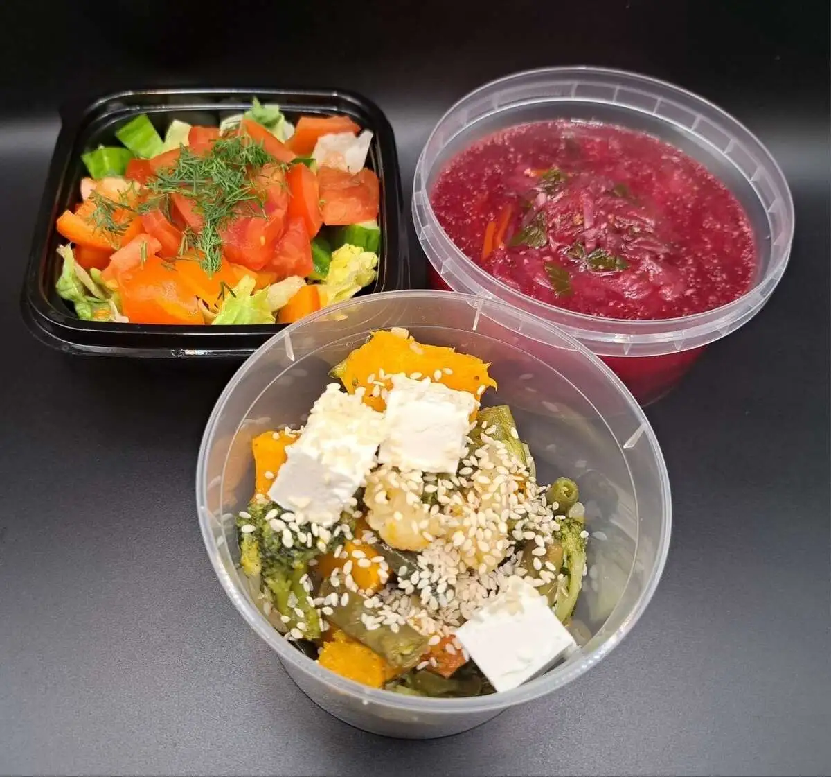 3 Гурман: Овощной с растительным маслом, Борщ вегетарианский, Овощи запечённые