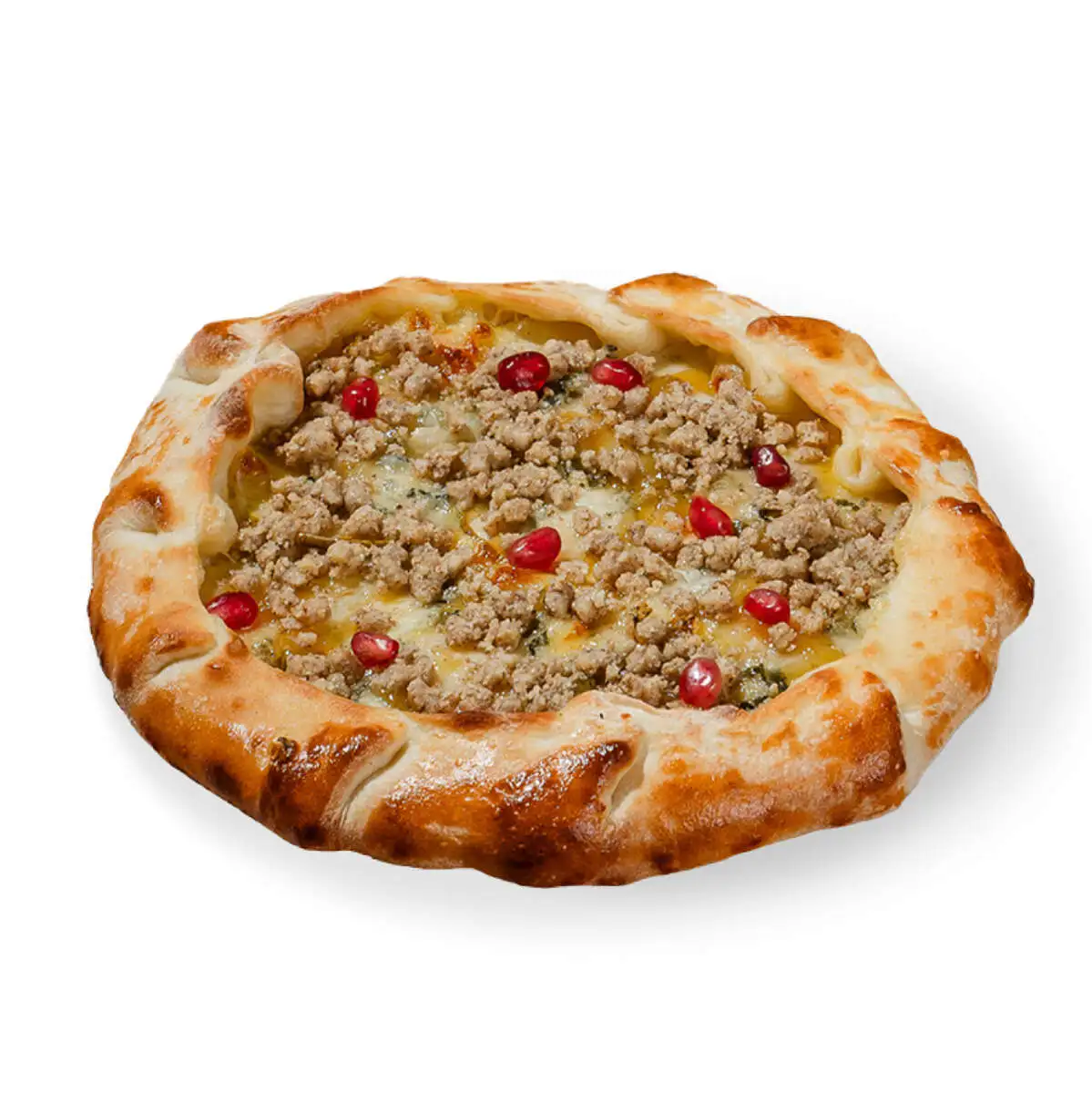 Кубдари с грушей и горгонзолой