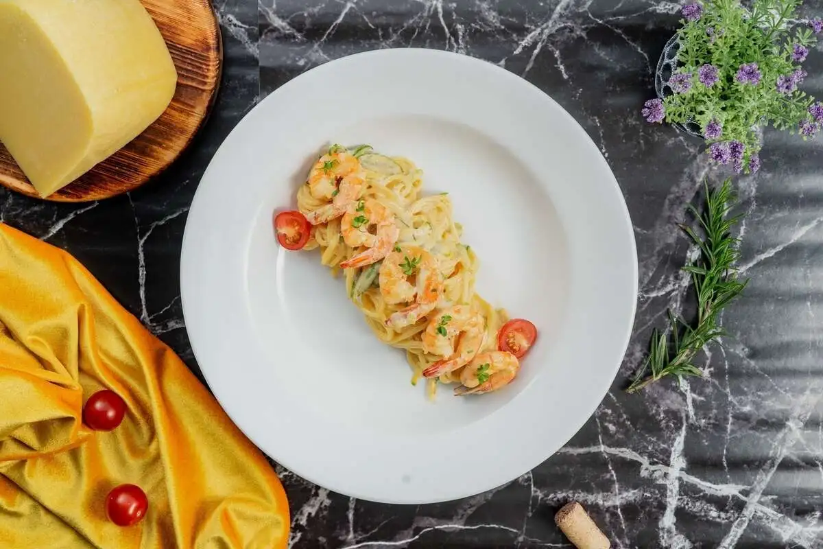 Паста с креветками