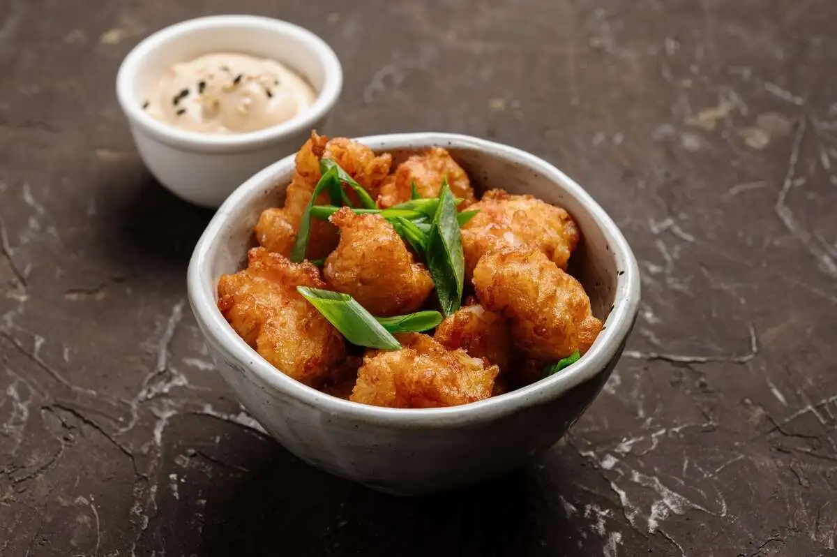  Хрустящие креветки с чесночным соусом