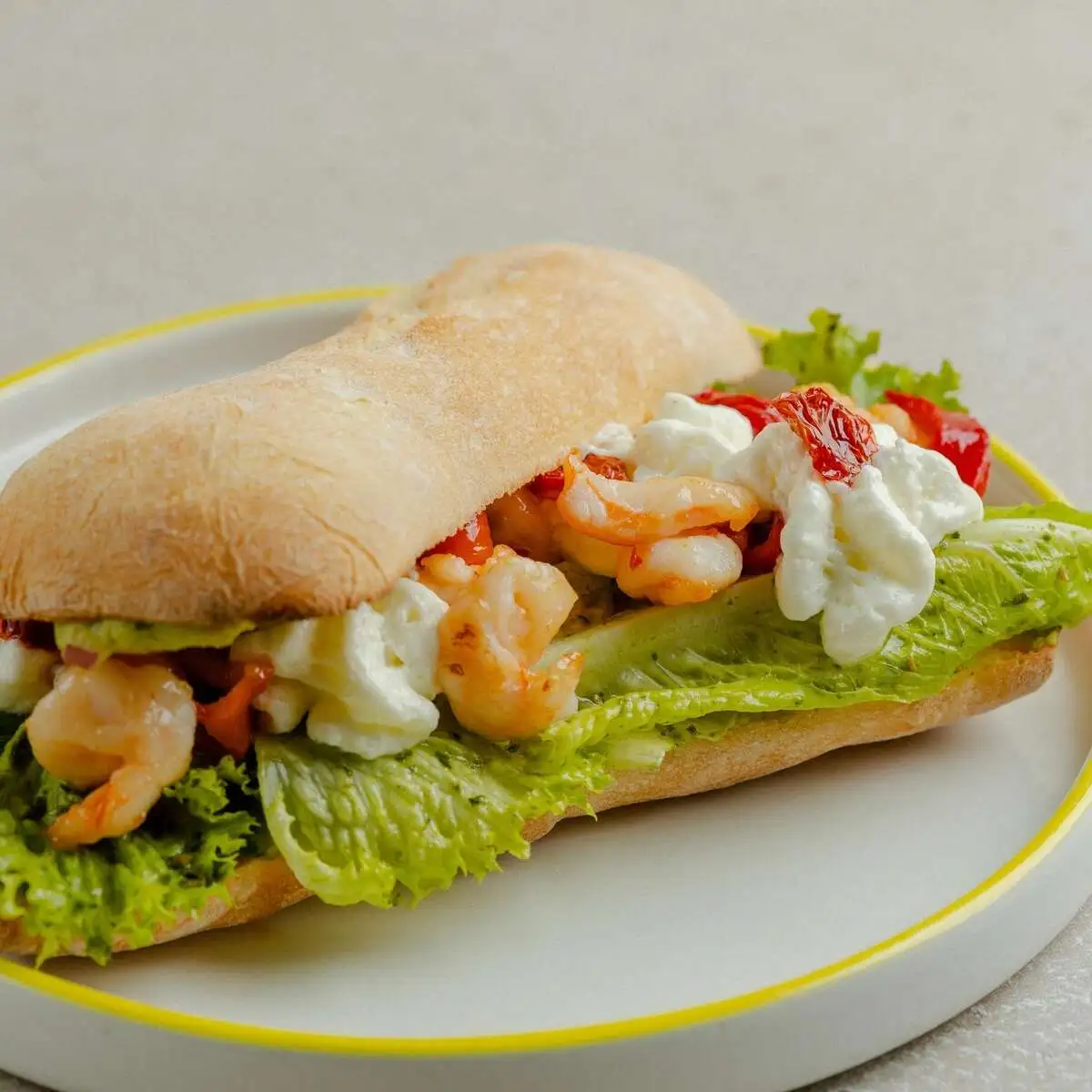 Сэндвич Crisp с креветками