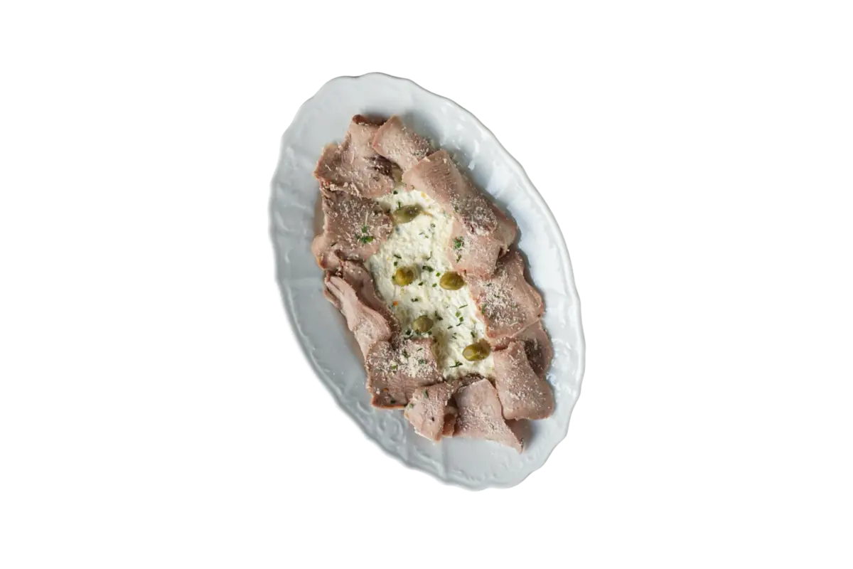 Говяжий язык со сливочным хреном