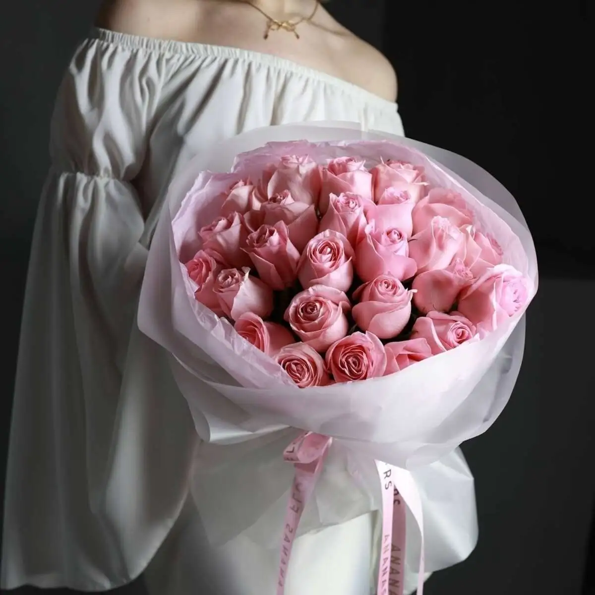 Монобукет из 25 эквадорских роз