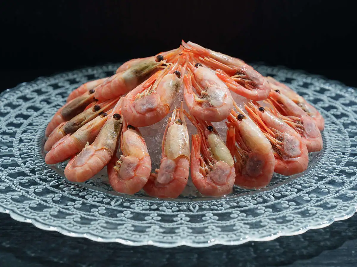 Северные креветки на компанию жареные