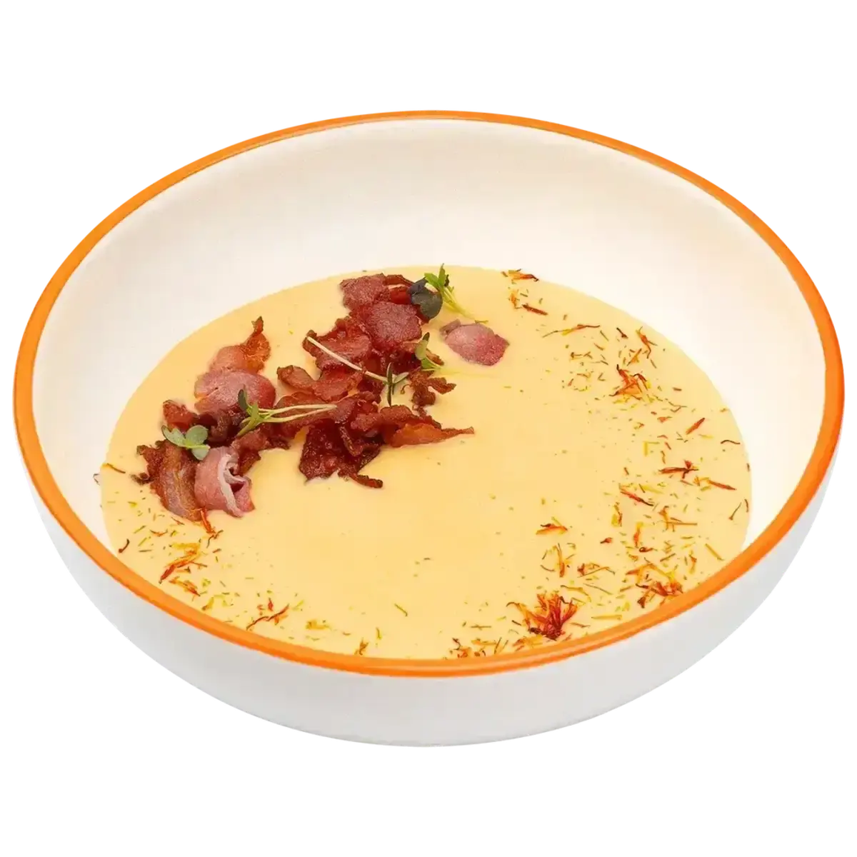 Сырный крем-суп с беконом