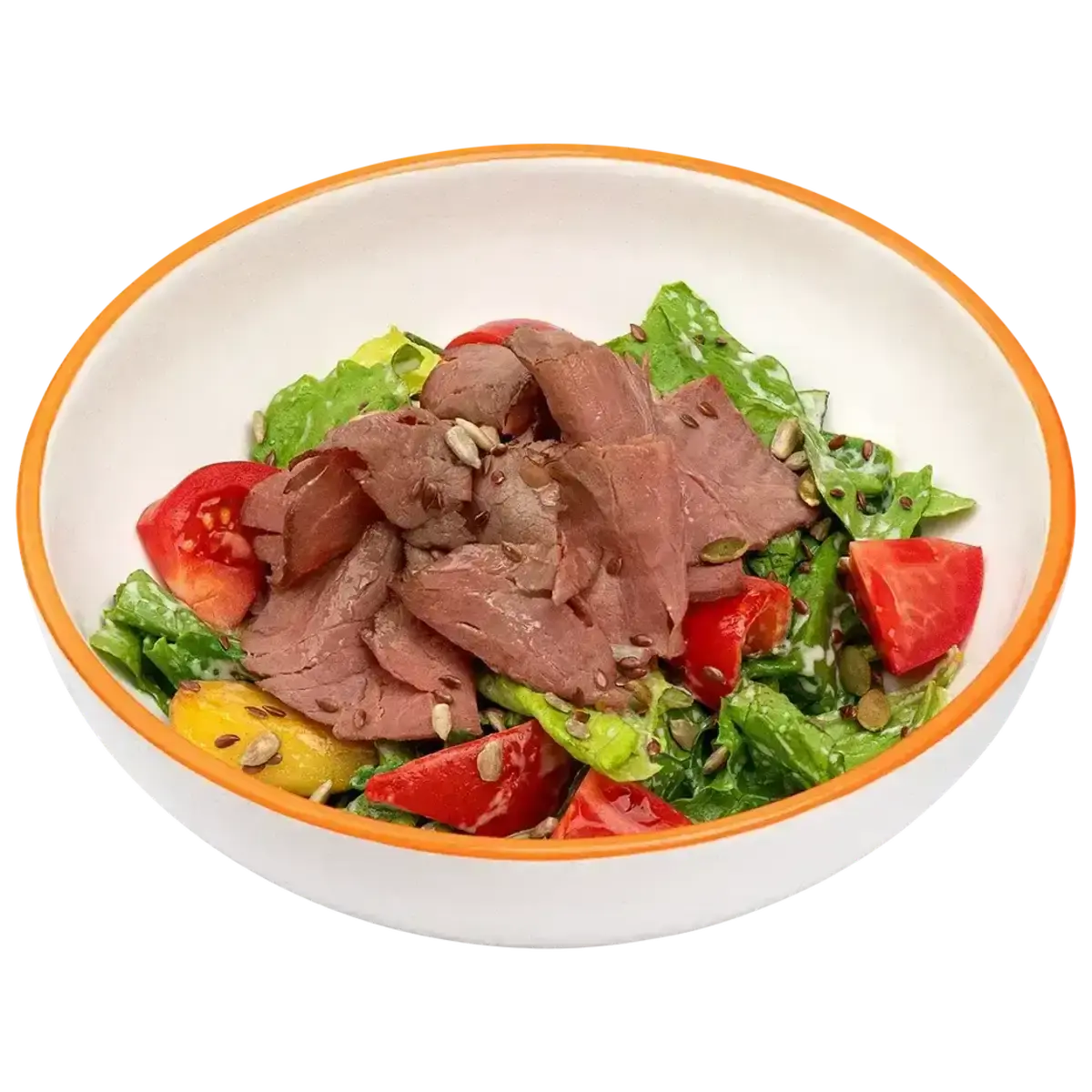 Салат с ростбифом