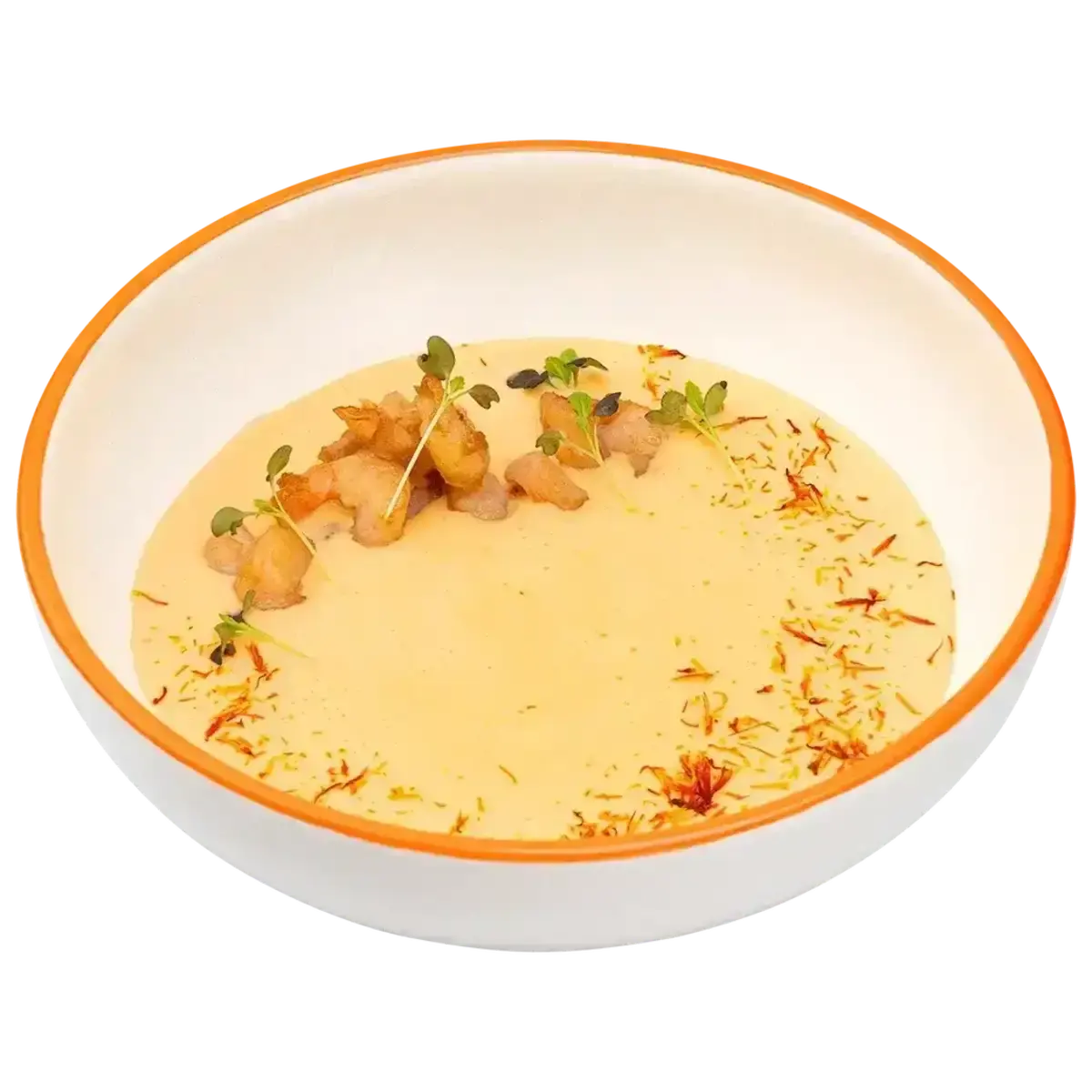 Сырный крем-суп с креветкой