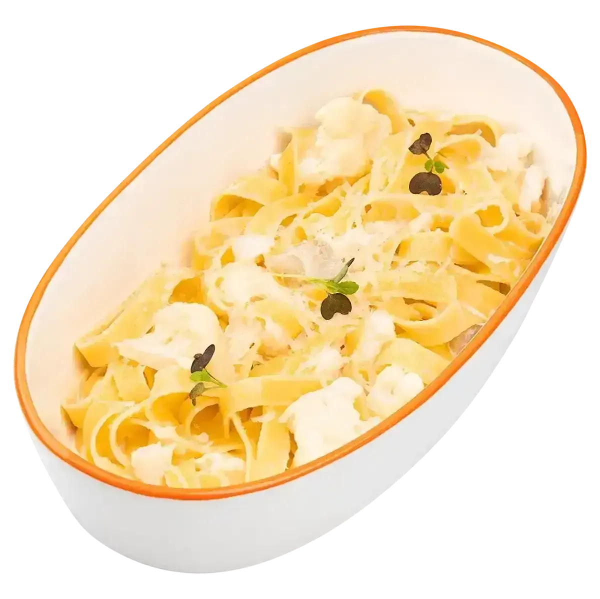 Паста с судаком и цветной капустой