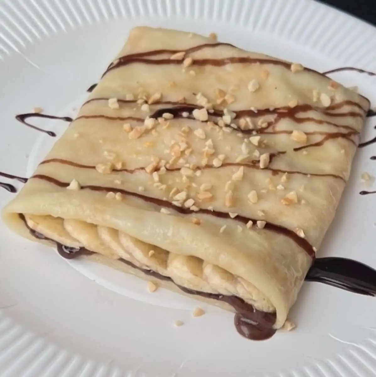 Блин с бананом и шоколадной пастой V2.0