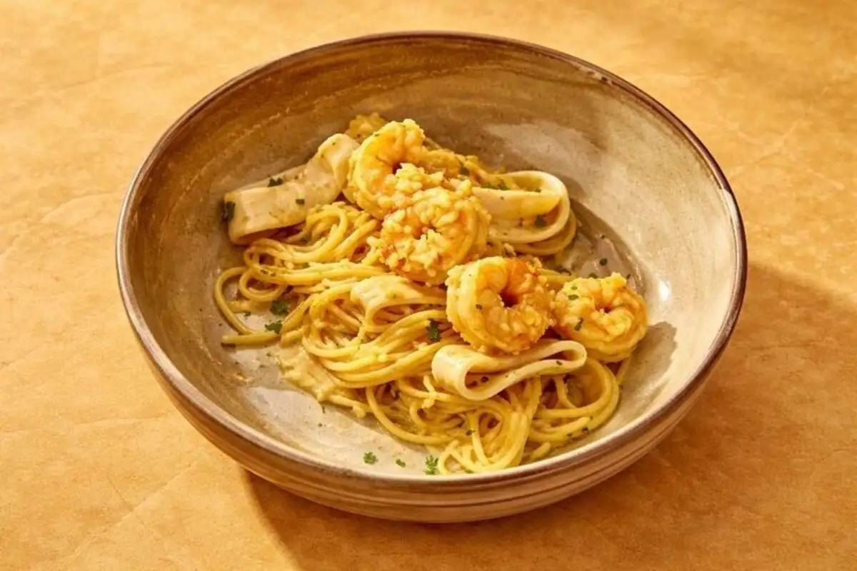 Спагетти с морепродуктами