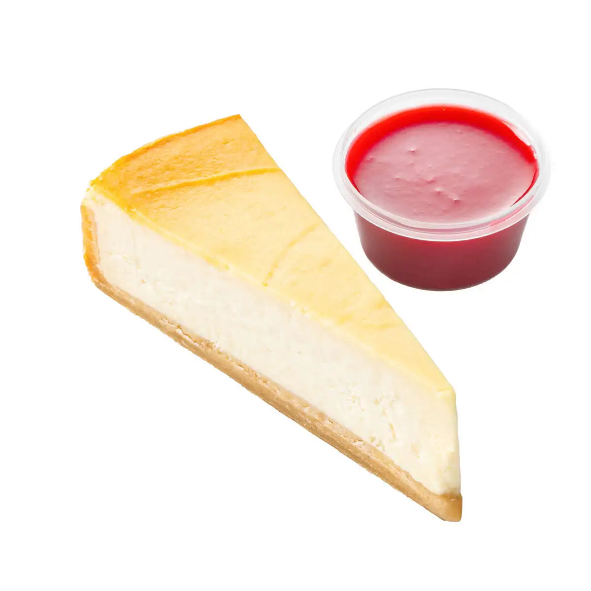 Чизкейк с малиновым соусом