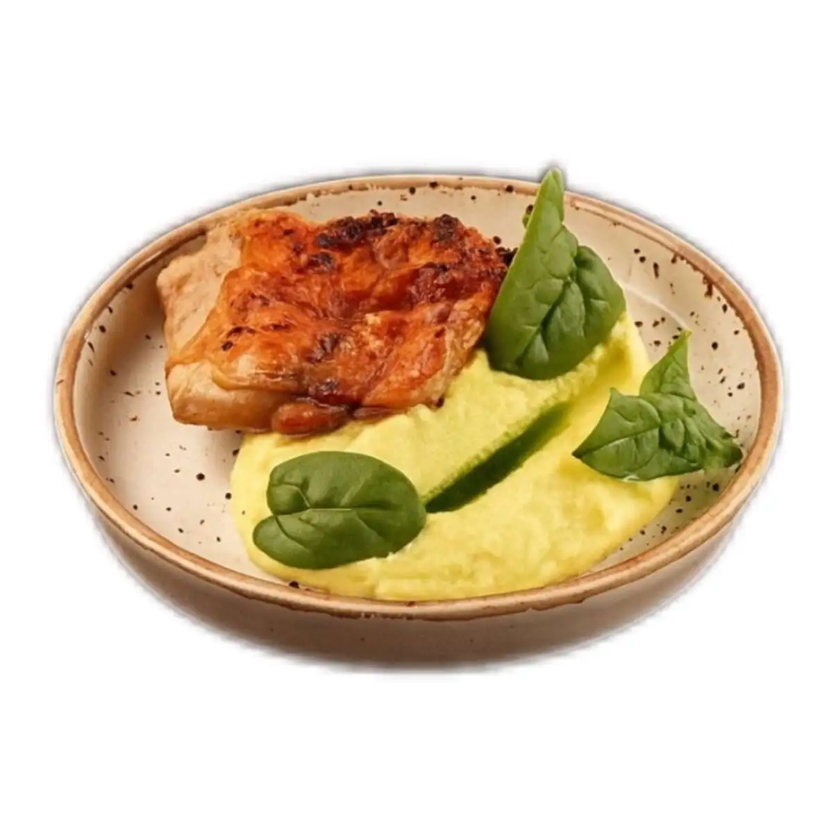 Стейк куриный с картофельным пюре