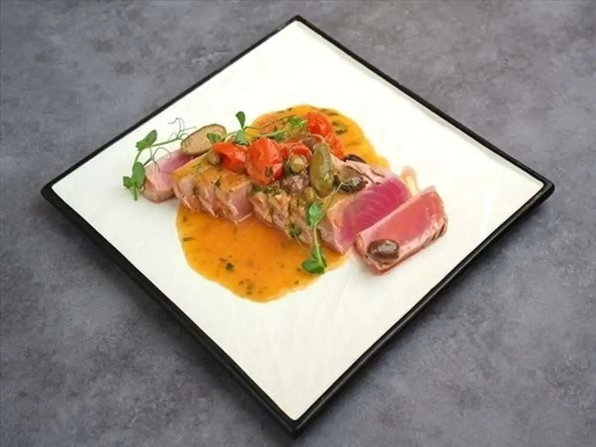 Тальята из тунца на гриле