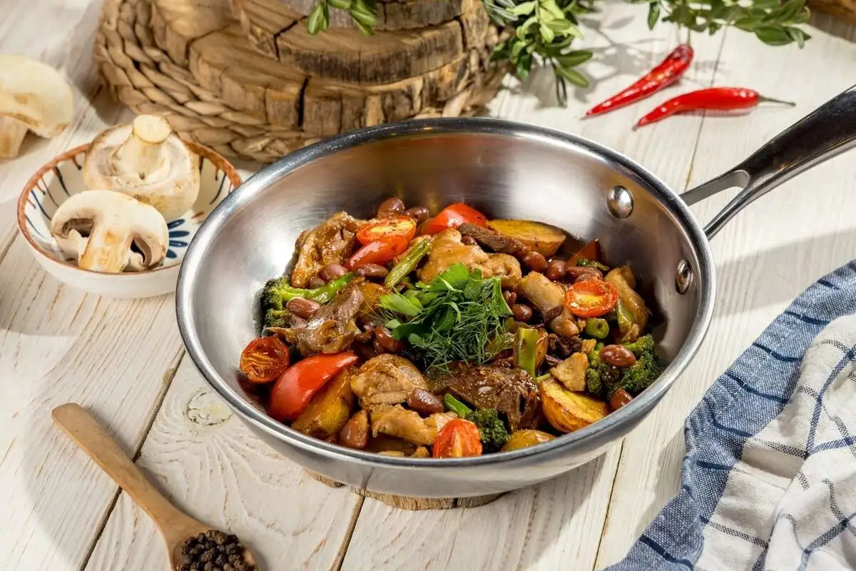 Мясная сковорода