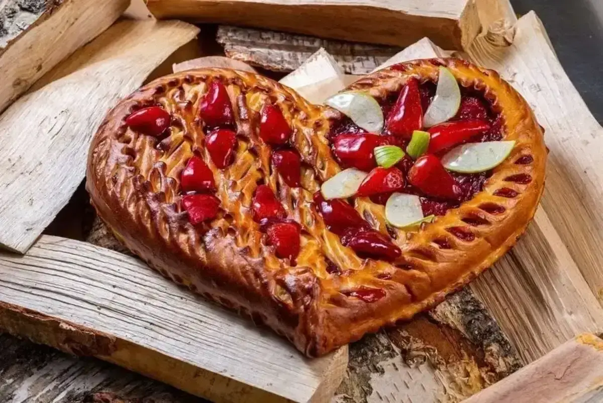 Пирог клубника