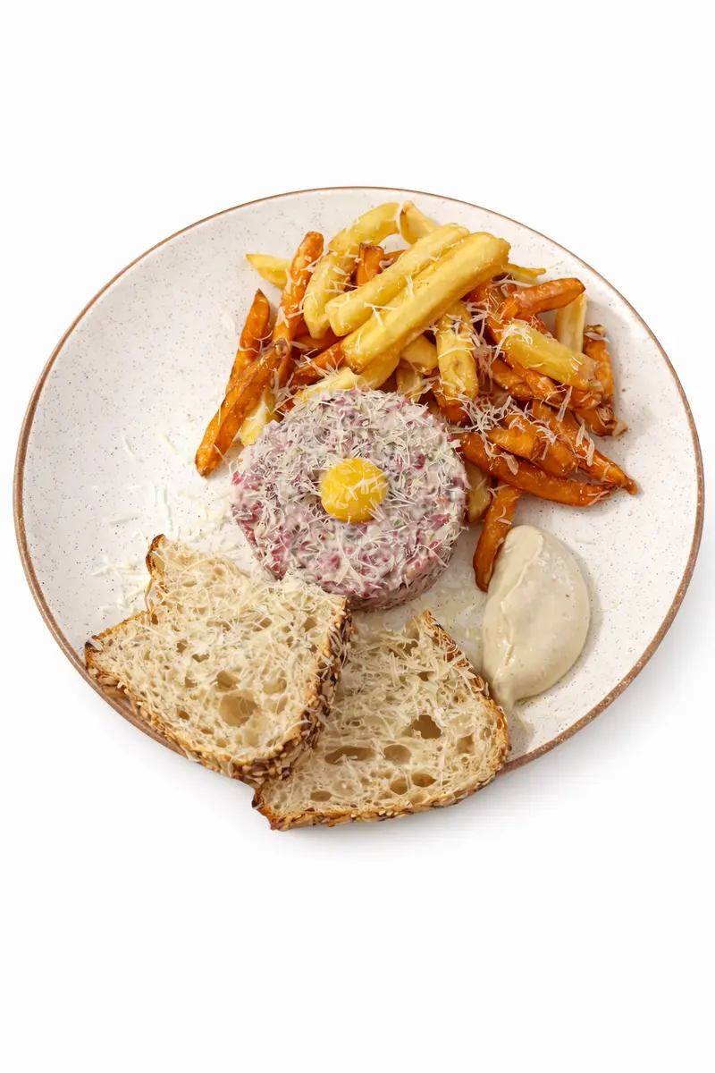 Тартар из мраморной говядины