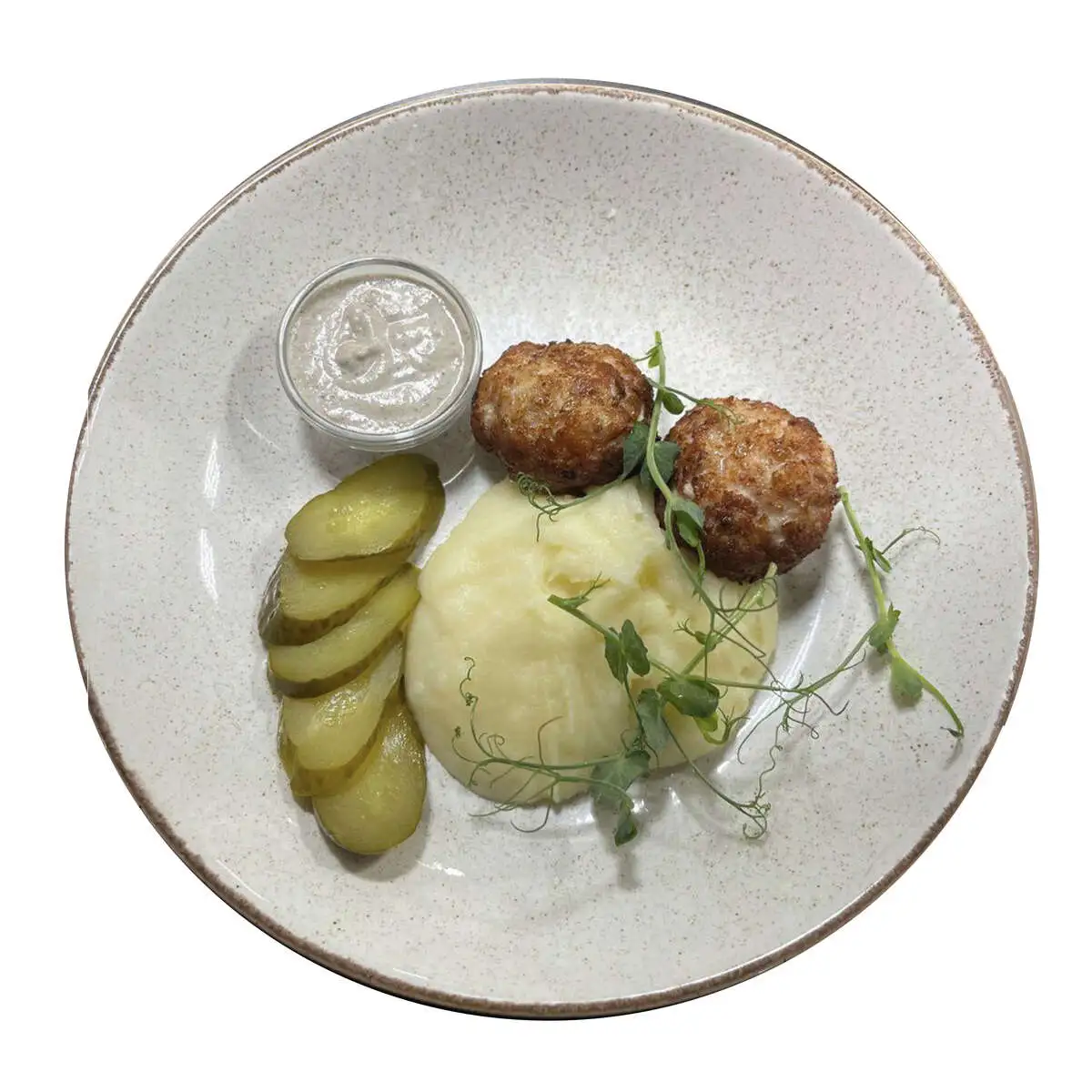 Котлеты из курицы с пюре