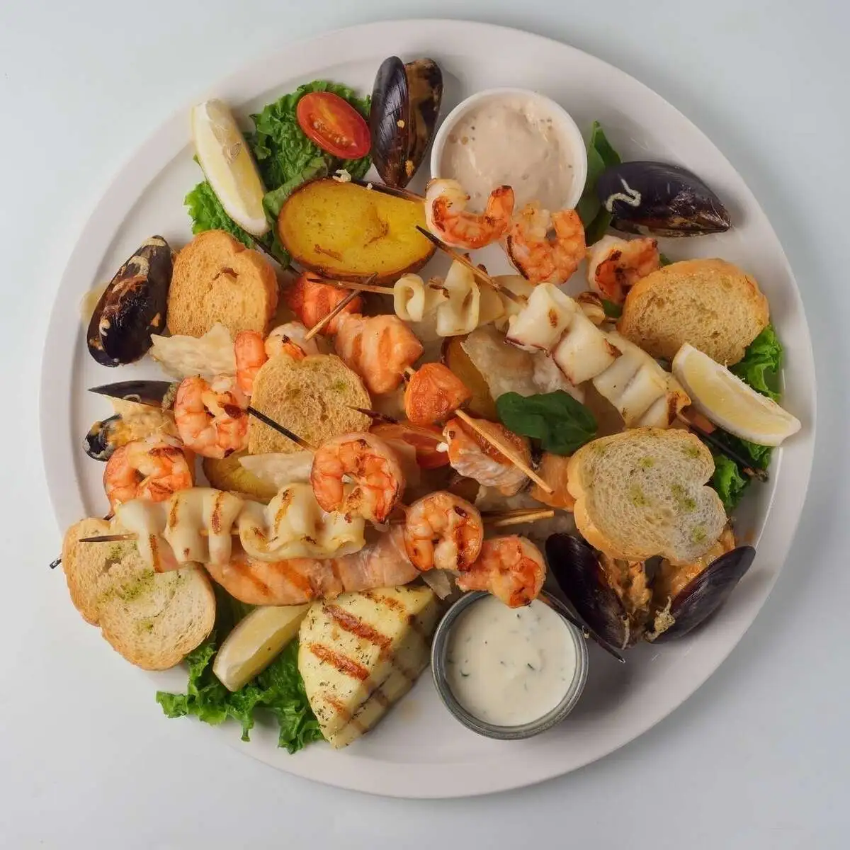 Морепродукты на гриле, 1000 г