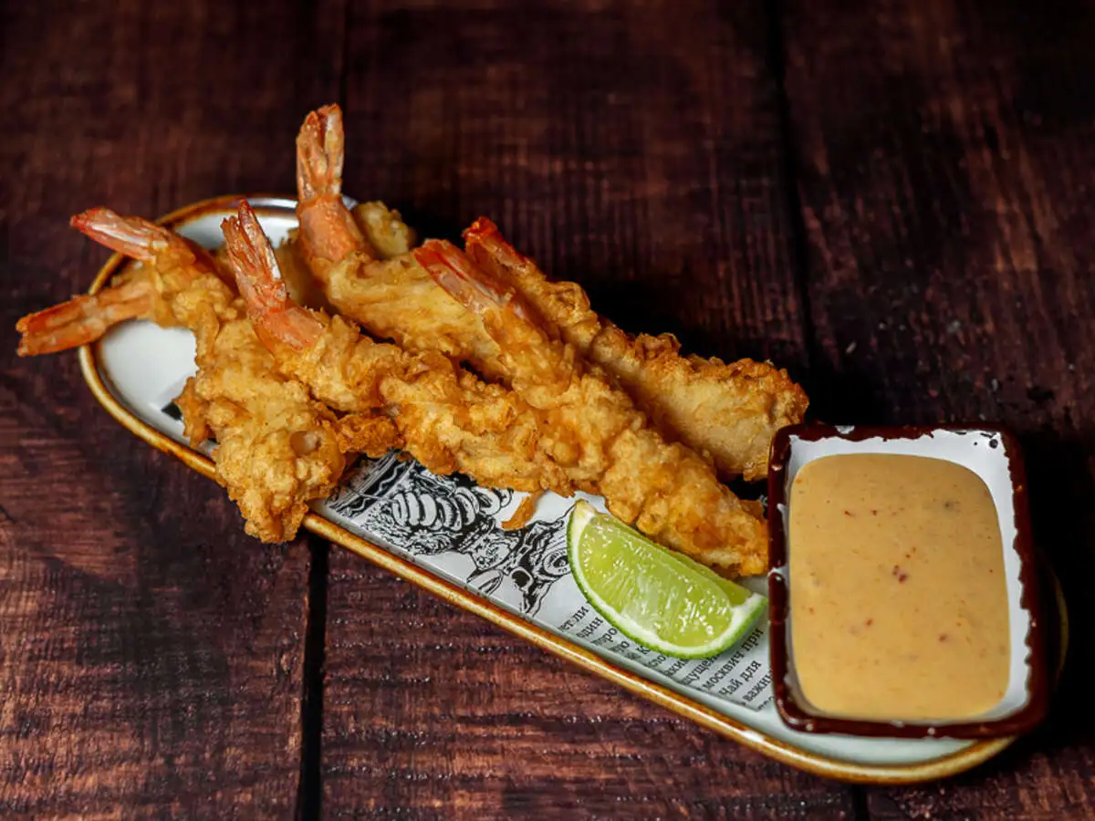 Креветки в кляре хрустящие "Керри"