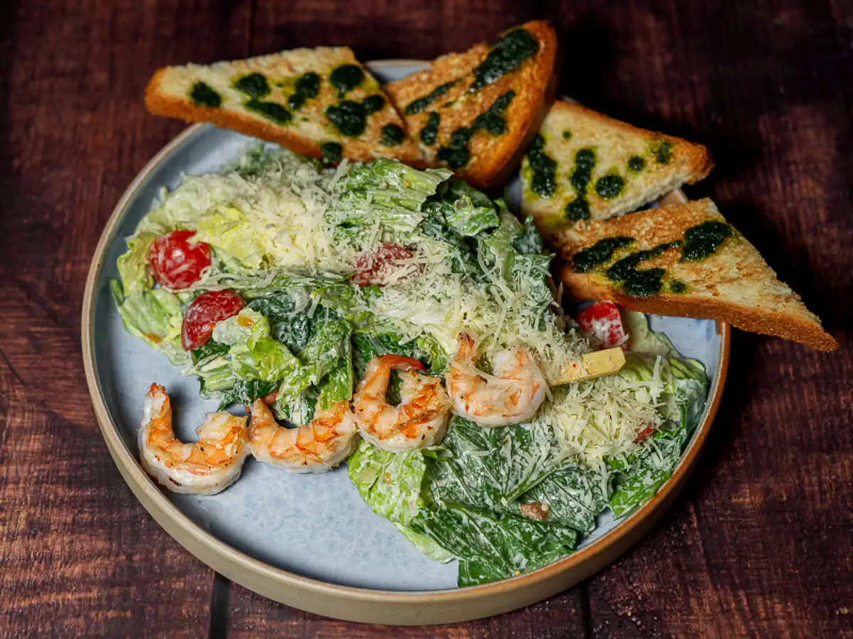  Цезарь с креветками