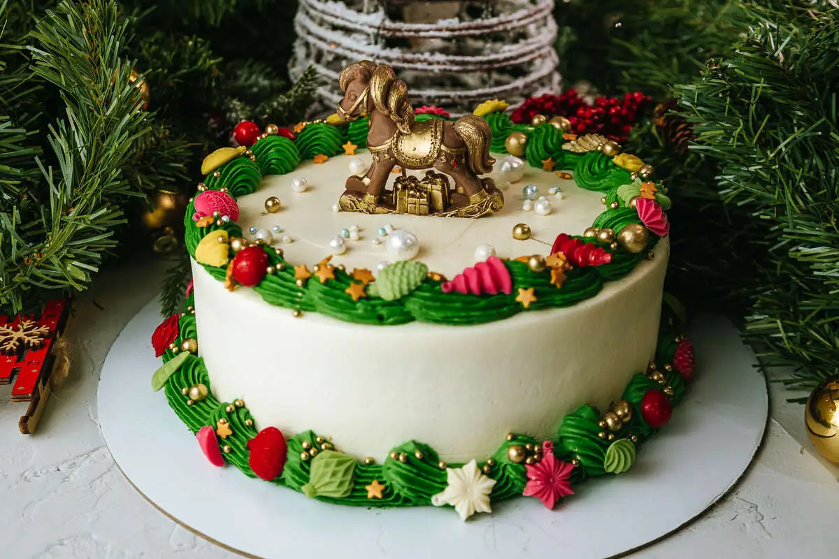 Торт «Фисташка - Вишня»