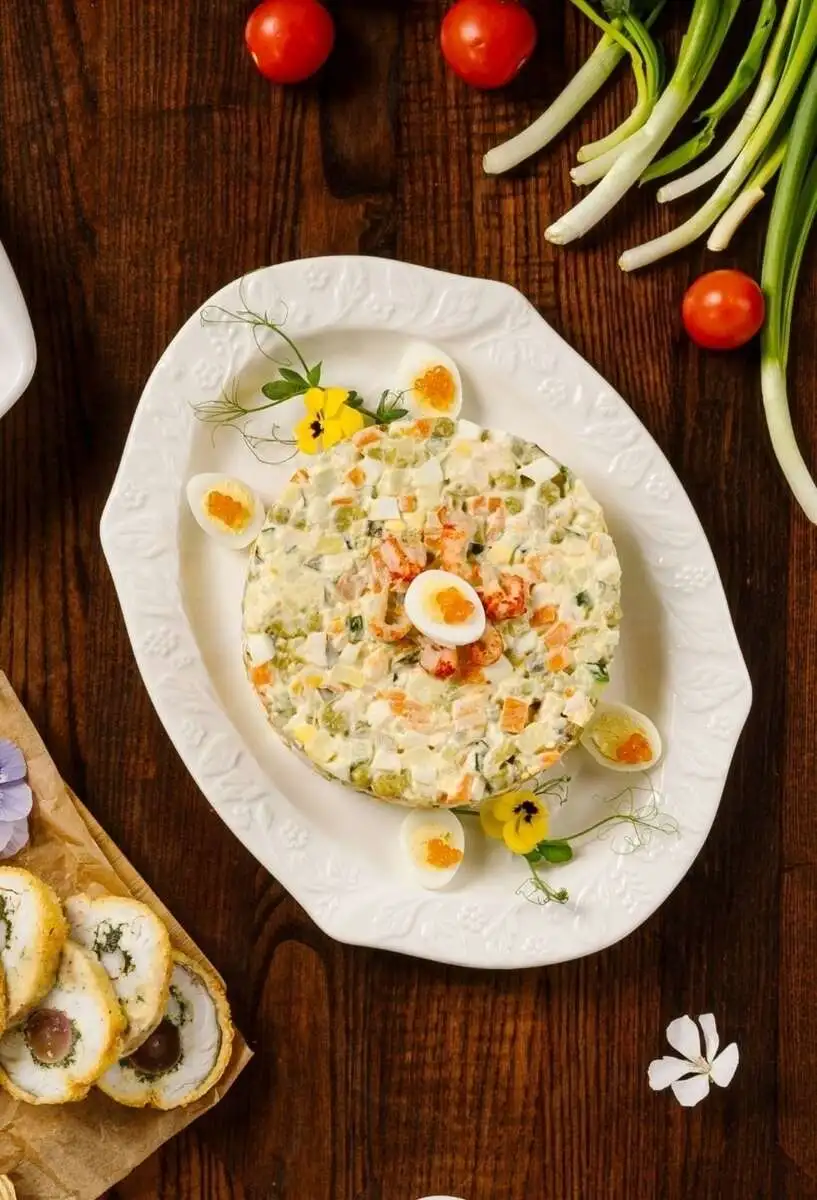 Оливье с курицей Банкет