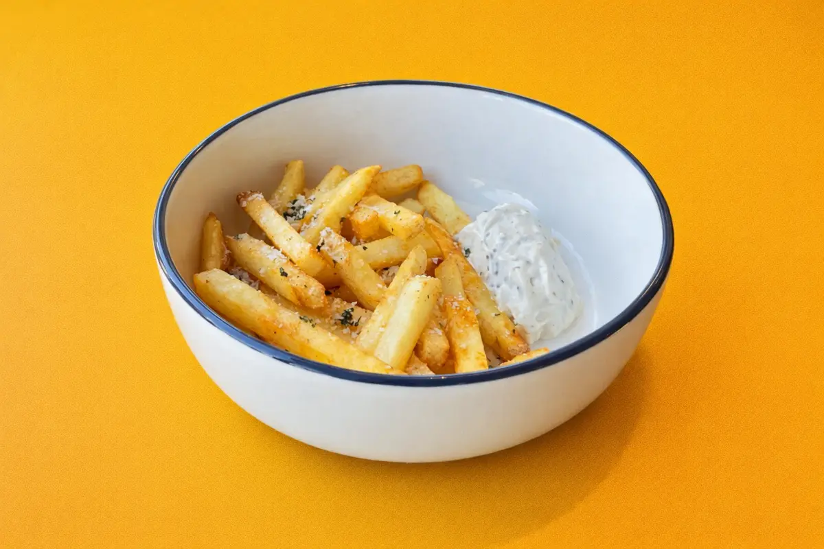Картофель фри с трюфельным айоли