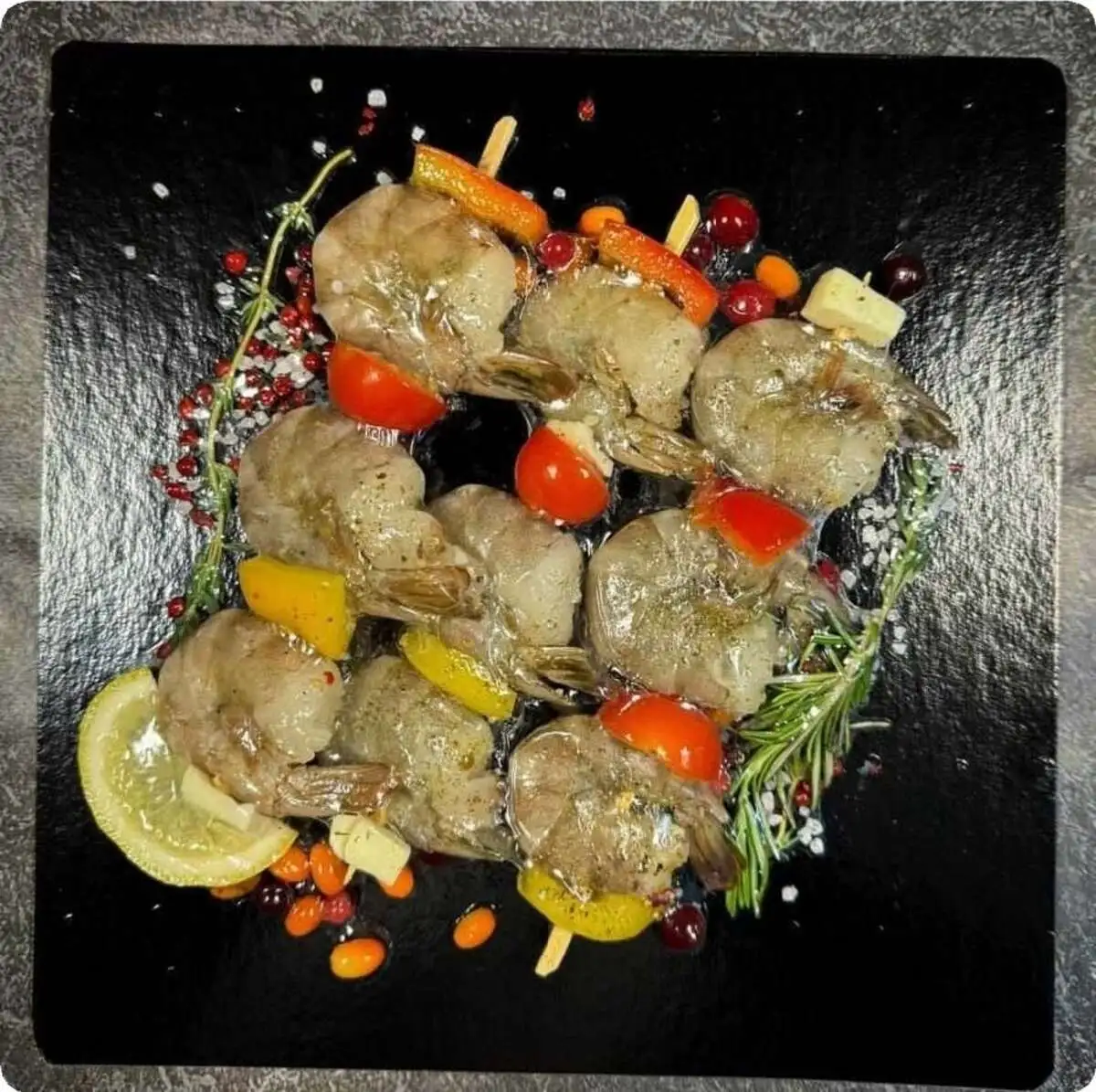 Шпажки с креветкой в панцире