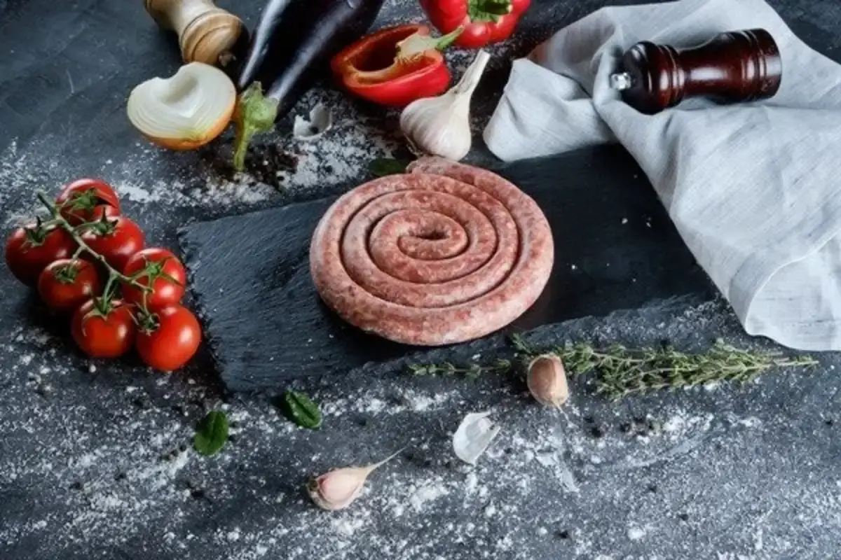 Колбаска "улитка" из говядины халяль