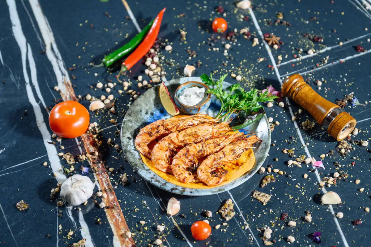 Лангустины на гриле  за 100гр